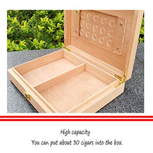 YYYUR Cedar Cigar Box, Moderna e Semplice del Grande capacità Cigar Humidor, Casa Domanda su alcolizzazione Cigar Box, 30 sigari