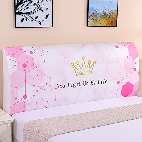 WEDSFC Copritestata Letto Matrimoniale/Singolo/1 Piazza e Mezza Elastica Copertura Testata Letto,Fodera Protezione Testata Addensare all-Inclusive Coperchio Soft Cover (Color : F, Size : 200cm)