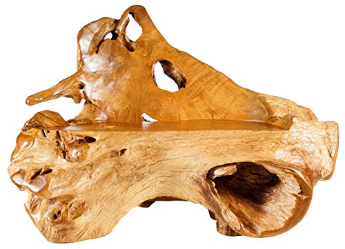 Windalf - Panchina da cucina rustica Vana Tari, 137 cm, realizzata a mano, in legno naturale