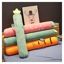 JUNMAIDZ Peluche Pianta ripiena da Cuscino Lungo Piante Fragola Cactus di Carota Peluche (Farbe : Cactus, Höhe : 130cmx20cm)