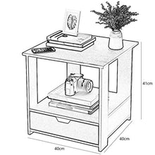 Comodino Piccolo Assemblea Domestica Ultra Narrow Mini Storage Box Locker Camera Studio Corridoio Nero 40X40X41cm FANJIANI