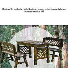 outdoor product Panche retrò da terrazza, Banchi Decorativi anticorrosivi all'aperto in Legno massello, Panchina da Giardino con Schienale, Adatto per ingressi e corridoi