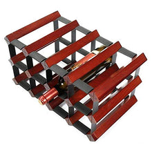 LHQ-HQ Vino Vino Rack Vino cremagliera freestanding in Legno e Metallo