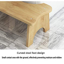 H-M-SJZ Sgabello da Toilette Antiscivolo Sgabello da Bagno in Legno massello Sgabello per la casa Sgabello da Bagno Sgabello per Toilette Sgabello Sgabello può alleviare costipazione 39.5x21.5x17cm