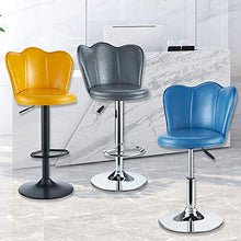 XINGLEI Sgabelli da Bar Regolabili, sedie girevoli con Schienale, Altezza del bancone della Cucina da Pub, Rivestimento Trapuntato per Fornire Un Design Chic Contemporaneo