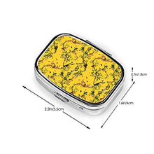Scatola quadrata per pillole medicinali Monkey World Reportable giallo moda pillola organizzatore viaggio pillole dispenser per vitamine integratori