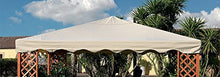 GIARDINI DEL RE Top Copertura Gazebo Maxima, Spalmato in PVC, Ecru, 300x400x1 cm