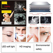 WQERLC Specchio a Muro, Specchio da Bagno a Led, Bagno Specchio Vanità con Lampada, Adatto per Bagno, Hotel, Servizi Igienici