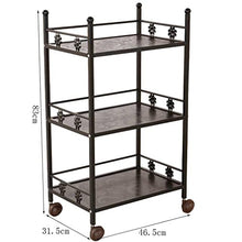 Jia He Carrello Carrello - Attrezzo per Parrucchiere Barbiere Negozio Beauty Shop Carrello Portatile Rack Mobile Multistrato Multifunzione Carrello portautensili Portatile a Quattro Ruote