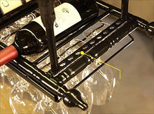 Portabottiglie per vino sospensione per barra in metallo Bancone per bar Portabottiglie per vino Ristorante per uso domestico Portabottiglie per vino capovolto Portabottiglie per vino in ferro retrò