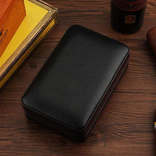 Cgf Exquisit Humidor di Viaggio, Portatile in Legno di Cedro in Legno di Viaggio in Pelle di Viaggio in Pelle di Viaggio, può memorizzare 4 sigari Adatti for Regali di Compleanno Buoni Regali humidor