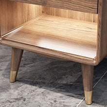 H-CAR Comodino con cassetti Comodino Comodino in Legno Nordico Comodino con sensore Luce Notturna per Camera da Letto, Bagno, Soggiorno