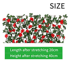 ALEOHALTER - Recinzione artificiale per piante da giardino, con fiori artificiali espandibili, protezione dai raggi UV, per balconi, cortili, finestre