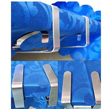Tubayia 8 pezzi in acciaio inox Fermatovaglia Fermatovaglia Fermatovaglia per casa, feste, picnic