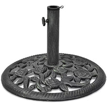 Tidyard Base Ombrellone Parasole in Ghisa 12 kg 48 cm,Supporto per Ombrellone Parasole,Base Ombrellone da Sole Metallo 48 cm