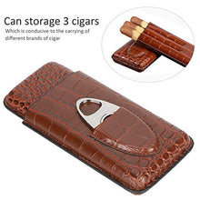 Qqmora Custodia per sigari in Pelle Humidor PU Custodia per sigari Regalo da Uomo Accessorio per sigari Custodia per sigari per Proteggi sigari