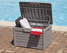 Toomax Baule Compact Florida 120L, in plastica da Esterni, cm 73x50,5x46,5h, Art. 158 (Grigio Tortora)