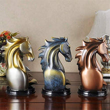 Bedom wallpaper Testa di Cavallo Portabottiglie per Vino Scultura Portabottiglie Artigianato Decorazioni per mensole per Bottiglie Home Bar-Rame