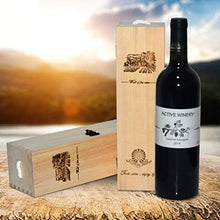 Losping - Contenitore vuoto per bottiglie di vino rosso, in legno di pino