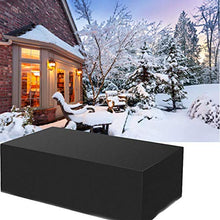 Fodere per mobili da giardino 115x115x74cm per esterni, fodere per mobili da giardino, copriletto rettangolare per patio, resistente all'acqua e durevole, per tutte le condizioni atmosferiche, pe