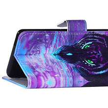 Pelle Portafoglio Cover Compatible with MOTO G7 Custodia Flip Libretto Animale Case Tiger,URFEDA PU Cuoio Chiusura Magnetica Case Cover Stile Vani di Carte Coper tura Custodia per MOTO G7 Plus