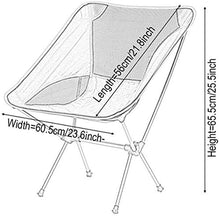 JUNC. Ultra Camping Fishing Moon Sedia Sedie Pieghevole Compact Pieghevole Sedie Portatile per Outdoor Beach Fishing Escursionismo Picnic Viaggi Picnic Sgabello da Spiaggia Sedia da Campeggio