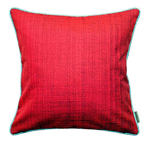 heimtexland® - Cuscino decorativo per esterni mélange, 40 x 40 cm, colore: Rosso tip645