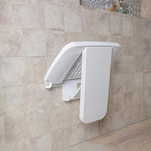 BAIHAO Sgabello per Doccia Pieghevole per Montaggio a Parete per Bagno Sgabello per Cambio Scarpe per Porta Sedia Antiscivolo in plastica Sgabello Piccolo per Il Bagno di Donne anziane e Incinte