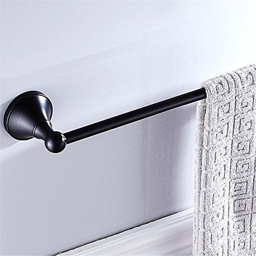 MBYW Portasciugamani Moderno Minimalista Portasciugamani Elegante per Il Bagno di Moda Portasciugamani in Bronzo Nero con Pendente Antico Europeo in Rame unipolare  Adatto per Bagno,Cucina, Ufficio