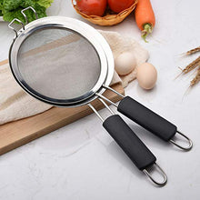UPKOCH setacci da Cucina in Acciaio Inossidabile a Maglia fine con Manici Antiscivolo Accessorio da Cucina Misura 18 Pollici