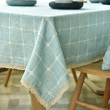 WSJIABIN Tovaglia Arredamento casa Moderna Minimalista Verde Spesso Plaid Copertura Asciugamano Soggiorno Camera da Letto tovaglia di Lino tovaglia