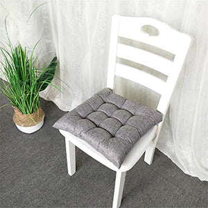 Morbuy Cuscini per Sedia Piazza, 100% Cotone Spessa Comoda Seduta Traspirante Cuscino per Pavimento per Interno ed Esterno mobili e Arredamento da Giardino (40 * 40,Grigio)