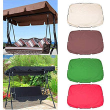 Gartenhof - Copertura per altalena da soffitto, in poliestere, 190T, 142 x 120 x 18 cm, colore: Nero