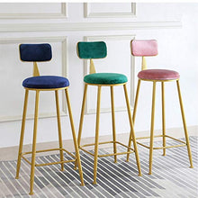 XIN CHANG LWH Sgabelli da Bar, Sedia da caffè con Schienale Sedia da tè con poggiapiedi con poggiapiedi Confortevole Cuscino Anti-Slip Pad Pad Pad Adatto for Ristoranti Cucina Soggiorno