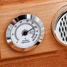 TGhosts Cigar Humidor, Cigar Humidor Cedar Cigar Box con igrometro e umidificatore, Cuoio Portatile Cigar Humidor Portable Viaggio Sigari Box