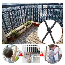 MFLASMF Rete di Sicurezza Protezione per Balcone Rete Protettiva Nera, Rete per Recinzione per Scale con Rete anticaduta per Balcone, Amaca da Campeggio per Esterni, Rete da Arrampicata PE