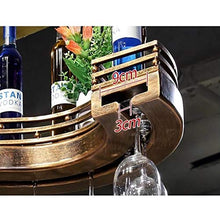 YWYW Portabicchieri da Vino Rosso Portabottiglie da Bar KTV a Testa in Giù Portabottiglie da Vino da Appendere Creativo (Dimensioni: 60 * 23 cm)
