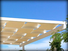 TUTTOPERGOLE Copertura con Fasce in PVC Pieno Adatte per strutture in Legno (Cm 430 X Cm 40, Avorio)