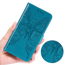 ikasus Cover iPhone XS Max Custodia,Goffratura fiore farfalla Flip Custodia Funzione Stand PU Premium Protezione Super Sottile TPU Interno Case Porta Carte credito Custodia Cover