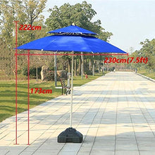SHANCL Ombrellone Esterna Ombrelloni Protect 7.5' / 230 Centimetri Giardino Patio ombrellone Tavolo con Pulsante di inclinazione, for Esterno Yard, Beach Commercial Evento Mercato