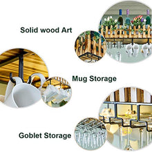 Portabottiglie Barra a muro Scaffale per vino Personalizzazione Lampada a sospensione in legno Coppa con tazza Coppa Cremagliera con calice leggero Scaffale Porta Vini ( Dimensione : 100*25*21cm )
