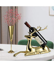 JL Wine Holder Rack, cremagliera controsoffitto Vino, Wine Rack Tavolo Home Décor Pranzo Rack Accent Vino magazzinaggio for Il Vino di stoccaggio - No Assembly Required Elegante Holder Vino