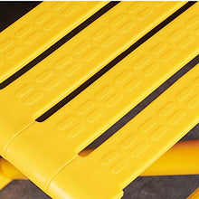 LXLAMP Sgabello Doccia Antiscivolo Regolabile in Altezza Sedia for Doccia in Acciaio a Parete, Sedile for Doccia Ribaltabile con Piedini in Gomma for Anziani e Mobilità Limitata 400 kg Giallo
