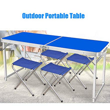 WNN-URG Regolabili Tavolo Pieghevole e 2 sedie, for Campeggio Esterna Tabella di Picnic a Buffet Wedding Cucina Colazione Bar Set Market Garden Partito dell'automobile Indoor URG