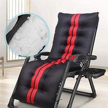 KEYREN Patio Lounger Chair Zero Gravity Sedia reclinabile Sedia Sedie a Sdraio per Giardino Mobili da Giardino Ufficio all'aperto Nero (Color : Black)