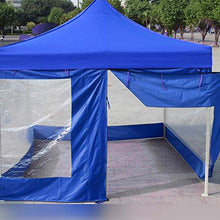 YJFENG Pannello Laterale della Tenda di Ricambio, Tende Impermeabili per Terrazze, Tela Rivestita Blu con Cuciture in PVC Trasparente da 0,5 Mm, per Tettoie, Gazebo