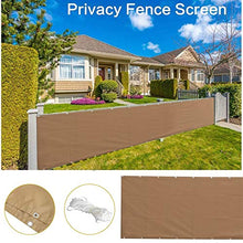 Frangivista Balcone Marrone, Telo Balcone Frangivista, Telo Frangivento Telo di Protezione per Balconi Schermo Privacy Resistente Ai Raggi UV Poliestere con Occhielli,0.5 * 3m