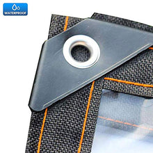 GJJSZ Copertura in Tela Cerata Impermeabile,teloni Trasparenti Tela Cerata Multiuso Resistente all'Acqua Anti-Strappo con Occhielli Ottimo per Tenda a baldacchino in Tela Cerata