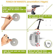 Namotu FeelGlad Schminkspiegel con licht, montaggio a parete Ohne Bohren, 7" 1x&10x Zweiseitig Fache Vergrößerung Touchscreen Batteria/USB