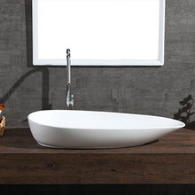 sopra Lavabo da appoggio Lavabo in Ceramica Ovale Lavabo Lavabo per Hotel Lavabo da appoggio Lavabi